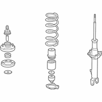 OEM 2008 Honda S2000 Shock Absorber Assembly, Right Front - 51610-S2A-S11