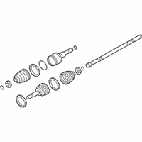 OEM 2005 Mercury Mariner Axle Shaft Assembly - 5L8Z-4234-BC