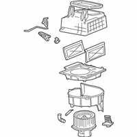 OEM 2004 Hyundai Accent Blower Unit - 97100-25050