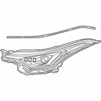 OEM 2021 Toyota C-HR Composite Headlamp - 81130-F4270