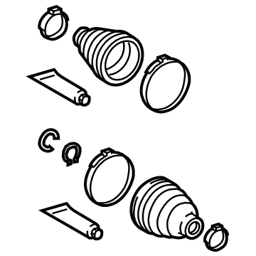 OEM Lexus UX250h Boot Kit, RR Drive S - 04429-48061