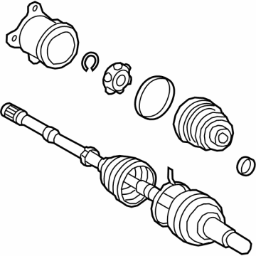 OEM 2019 Toyota Prius AWD-e Axle Shaft Assembly - 42340-47010