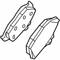 OEM 1994 Ford Mustang Rear Pads - 1U2Z-2V200-FA