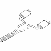 OEM Ford Mustang Muffler Assembly - FR3Z-5230-S