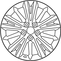 OEM 2015 Toyota Corolla Wheel, Alloy - 42611-02F70