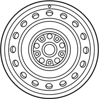 OEM 2012 Toyota Corolla Wheel, Steel - 42611-02A00