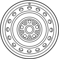 OEM 2011 Toyota Matrix Wheel, Steel - 42611-02A00