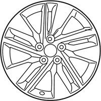 OEM 2015 Toyota Corolla Wheel, Alloy - 42611-02J20