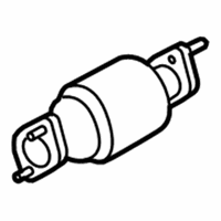OEM 2014 Hyundai Genesis Coupe Catalytic Converter Assembly, Right - 28950-3CKF0
