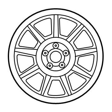 OEM 2015 Hyundai Genesis 18X4 Compact Spare Wheel - 52910-B1800