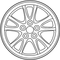 OEM 2021 Toyota Prius Prime Wheel, Alloy - 42611-47441