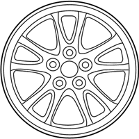 OEM 2022 Toyota Prius Prime Wheel, Alloy - 42611-47441