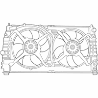 OEM 2000 Chrysler Concorde Cooling Fan Assembly - 4596398AA