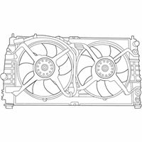 OEM Chrysler 300M Cooling Fan Module - 4596398AA