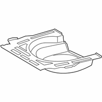 OEM 2012 Toyota Corolla Rear Floor Pan - 58311-12270