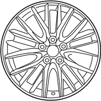 OEM Lexus Wheel, Disc Chrome P - 4261A-0E110