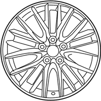 OEM 2022 Lexus RX350 Wheel, Disc Chrome P - 4261A-0E110