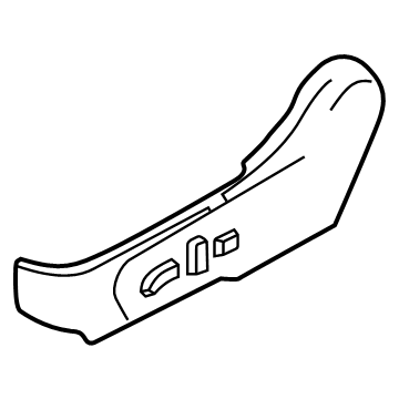 OEM 2022 Nissan Sentra Finisher-Cushion, Front Seat Outer LH - 87380-6LB1A