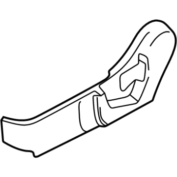 OEM 2022 Nissan Sentra Finisher-Cushion, Front Seat Outer LH - 87380-6LB0A