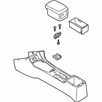 OEM 2000 Kia Spectra Console Assembly - 0K2A364410J96