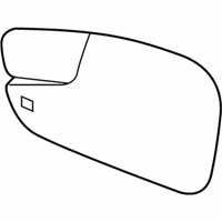 OEM Ford Fiesta Mirror Glass - BE8Z-17K707-C