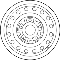 OEM 2017 Chevrolet City Express Wheel, Steel - 19317373