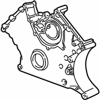 OEM BMW 840Ci Timing Case Cover, Bottom - 11-14-1-733-522