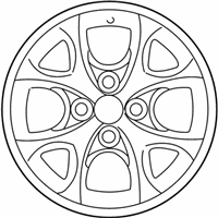 OEM 2003 Toyota Echo Wheel, Alloy - 42611-52590