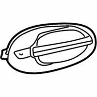 OEM 2005 Mercury Monterey Handle, Outside - 3F2Z-1722404-AAH