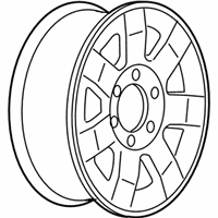 OEM 2009 Hummer H3 Wheel, Alloy - 9598062