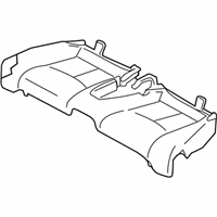 OEM Infiniti G37 Cushion Assembly Rear Seat - 88300-JJ70A