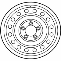 OEM 2009 Toyota Tundra Wheel, Steel - 42601-0C030