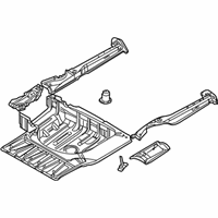 OEM 2000 BMW 540i Trunk Floor - 41-12-8-209-482