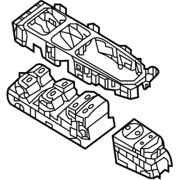 OEM 2022 Kia Niro Power Window Main Switch Assembly - 93570G5240