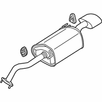 OEM 2018 Kia Forte5 Muffler Assembly-Rear - 28710B0680