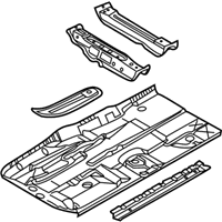 OEM BMW 535i Floor Panel Left - 41-12-7-111-197