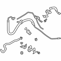 OEM 2017 Infiniti Q70L Power Steering Hose & Tube Set - 49710-1MA4A