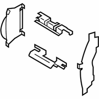 OEM 2013 Nissan NV200 Hardware Kit-Front Disc Brake Pad - D1080-3LM0A