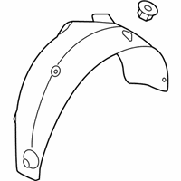 OEM 2022 Hyundai Kona Electric Guard Assembly-Rear Wheel, LH - 86821-J9CA0