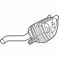 OEM 2002 BMW Z8 Rear Muffler Left - 18-10-7-830-520