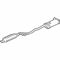 OEM 2008 Acura RL Muffler, Exhaust - 18305-SJA-E01