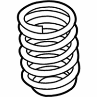 OEM 2008 BMW M5 Front Coil Spring - 31-33-2-282-920