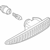 OEM 2005 BMW 745Li Additional Turn Indicator Lamp, Left - 63-13-7-164-755