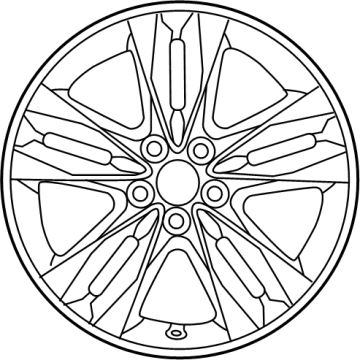 OEM 2022 Toyota Sienna Wheel, Alloy - 4260D-08020