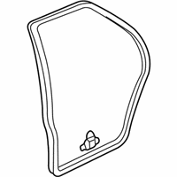OEM 1999 Acura TL Weatherstrip, Right Rear Door - 72810-S0K-A01