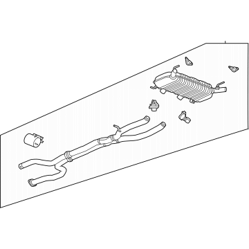 OEM 2021 Cadillac CT5 Muffler & Pipe - 84821506