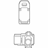 OEM Acura ZDX Sensor Assembly, Parking (Graphite Luster Metallic) - 39680-TL0-G01B2