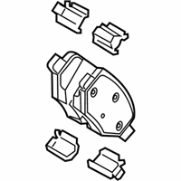 OEM 2013 Lincoln MKX Rear Pads - EU2Z-2V200-D