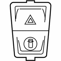 OEM 2015 BMW i8 SWITCH, WARNING FLASHERS/INT - 61-31-9-423-270