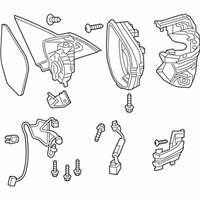 OEM 2018 Honda Civic Mirror Sub-Assembly, Passenger Side (R.C.) - 76208-TGG-A42